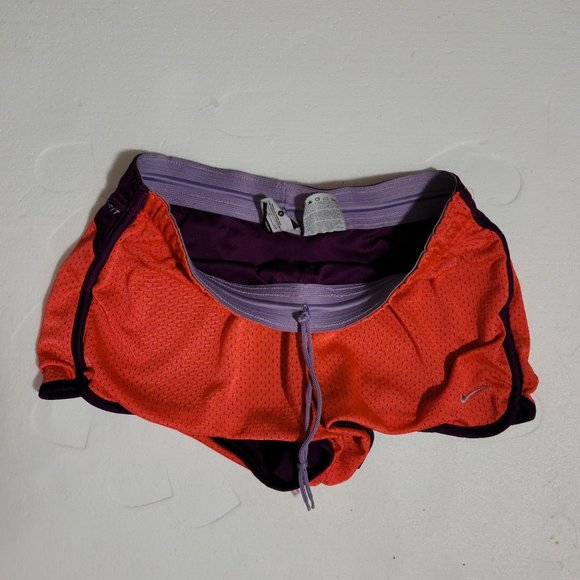 Nike Dri fit Coral and Purple Running Shorts Size Small - Picture 6 of 9